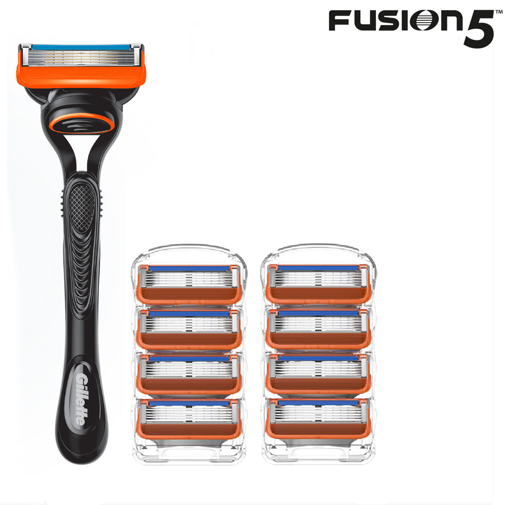 Бритвенный станок Gillette Fusion5 + 8 сменных кассет Fusion5