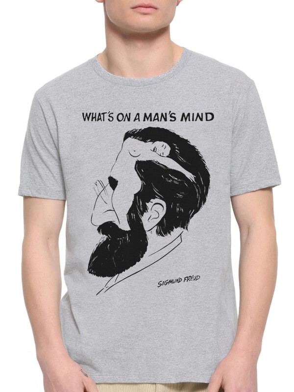 

Футболка мужская Dream Shirts Зигмунд Фрейд - Что у Мужчины на Уме серая XL, Серый, Зигмунд Фрейд - Что у Мужчины на Уме