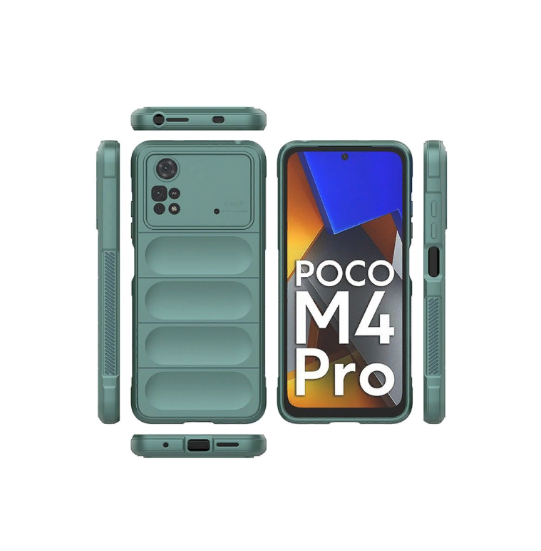 фото Противоударный чехол flexible case для xiaomi poco m4 pro 4g black panther