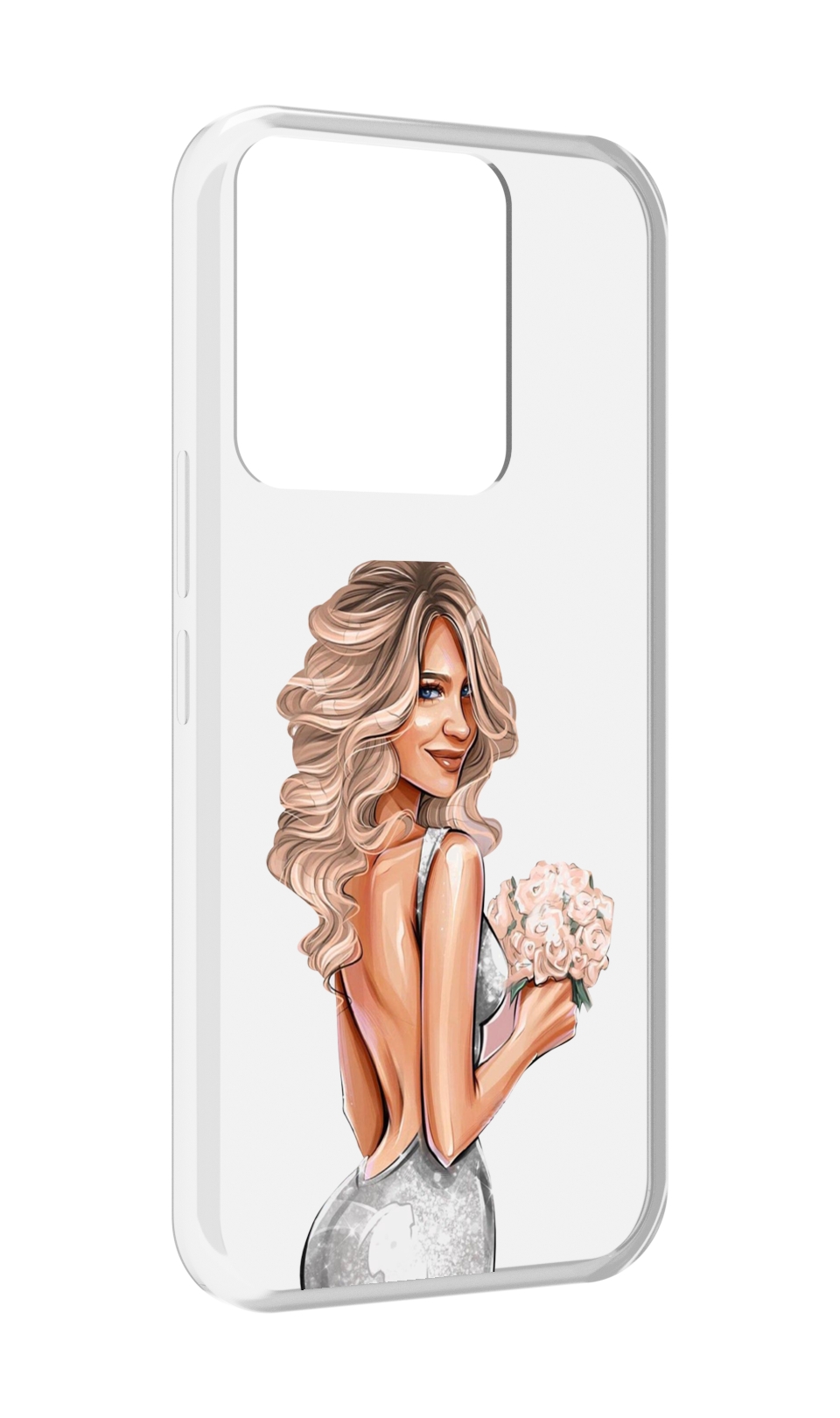 

Чехол MyPads Роскошное-платье женский для Tecno Spark Go 2022 / Tecno Spark 8C, Прозрачный, Tocco