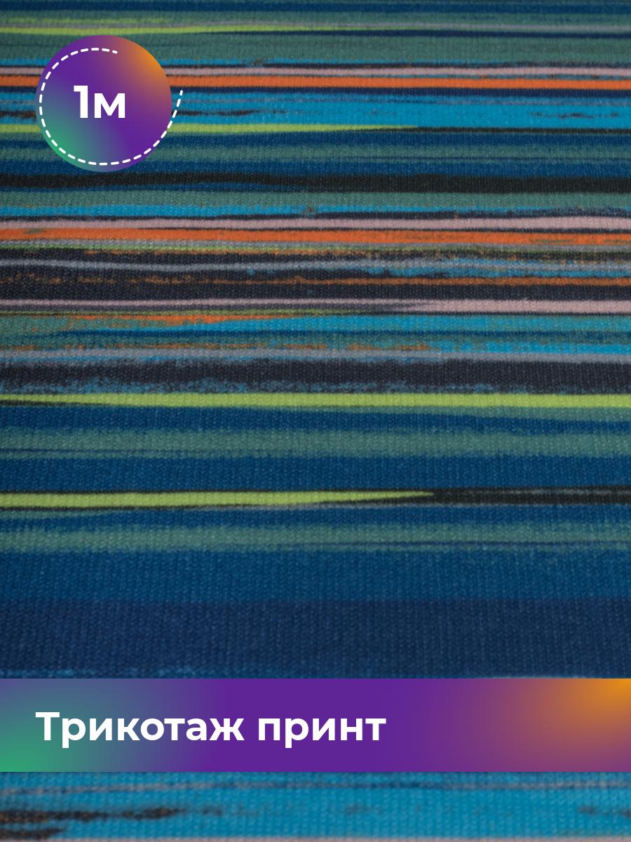 

Ткань Трикотаж принт Shilla, отрез 1 м * 155 см разноцветный 1_20759.011, 17841811