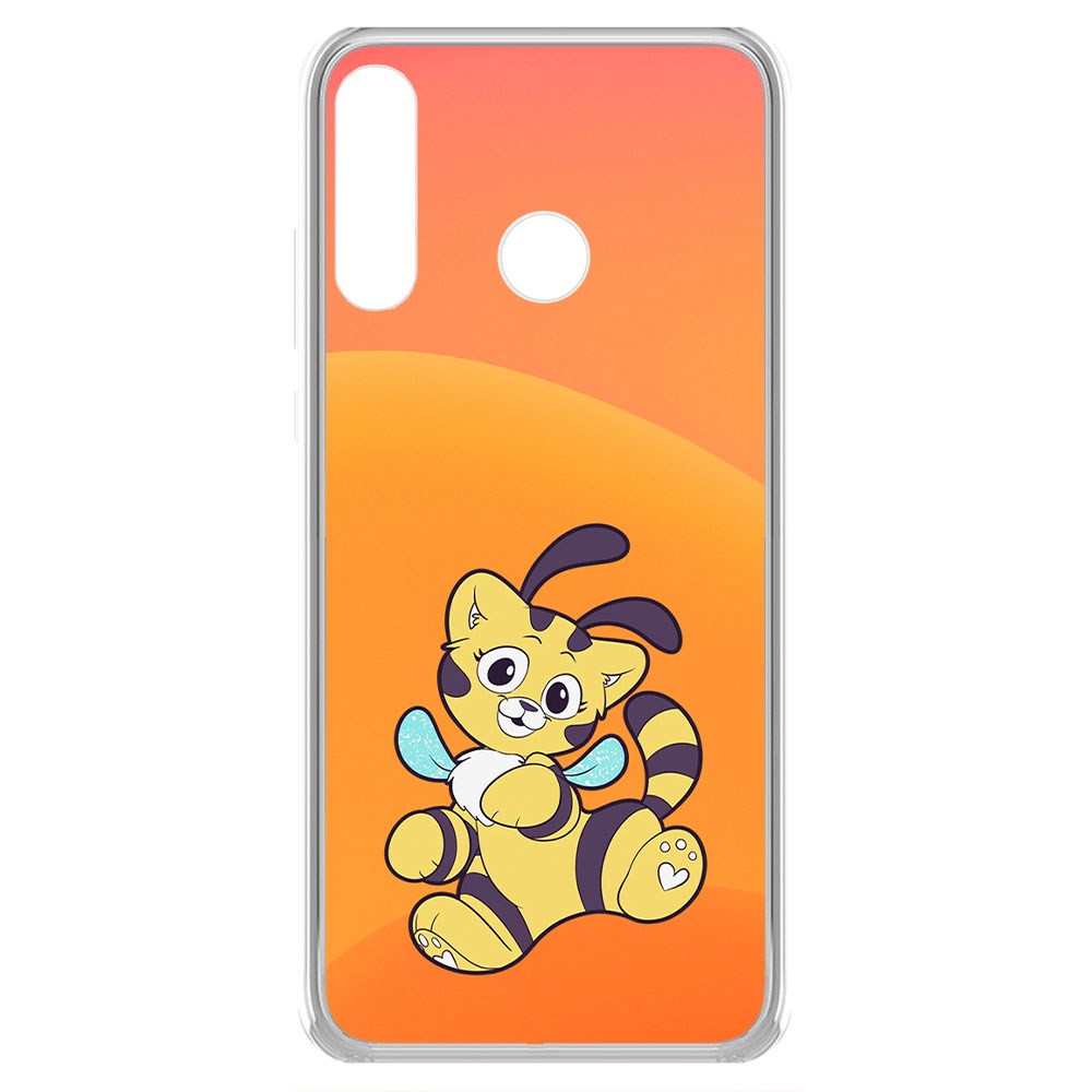 

Чехол-накладка Krutoff Clear Case Хаги Ваги - Кошка-Пчёлка для Huawei P30 Lite