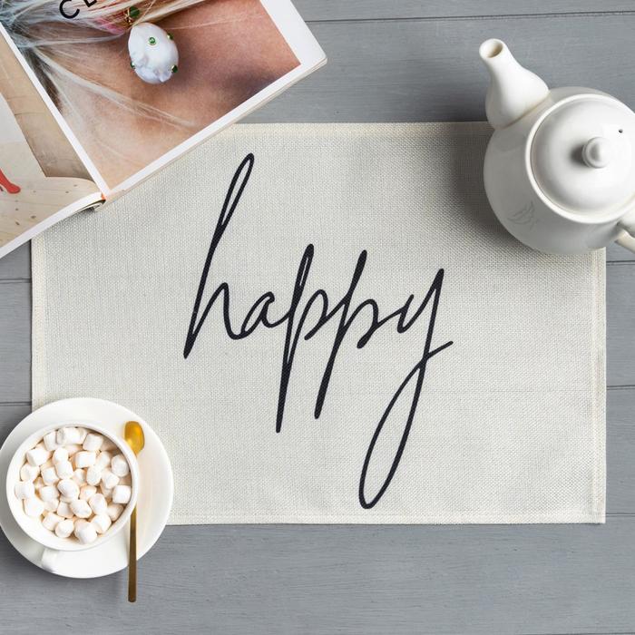

Салфетка на стол Доляна Happy, 30х45 , полиэстер 100%