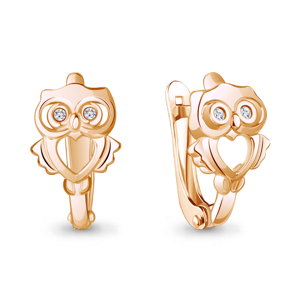 

Серьги из серебра с фианитом Aquamarine 49490А_925_з, 49490А_925_з