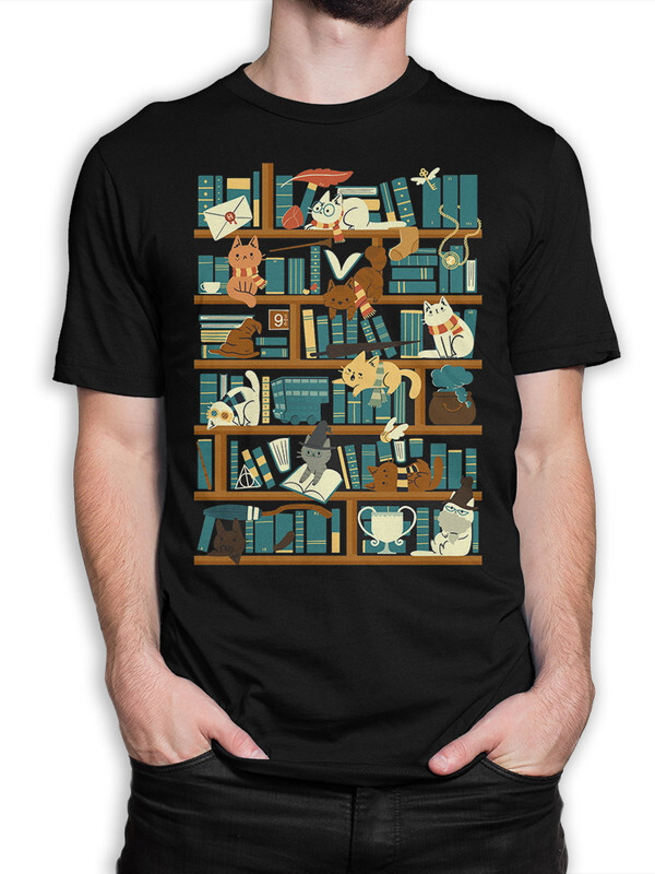 

Футболка мужская Dream Shirts Гарри Поттер с Котиками черная XL, Черный, Гарри Поттер с Котиками