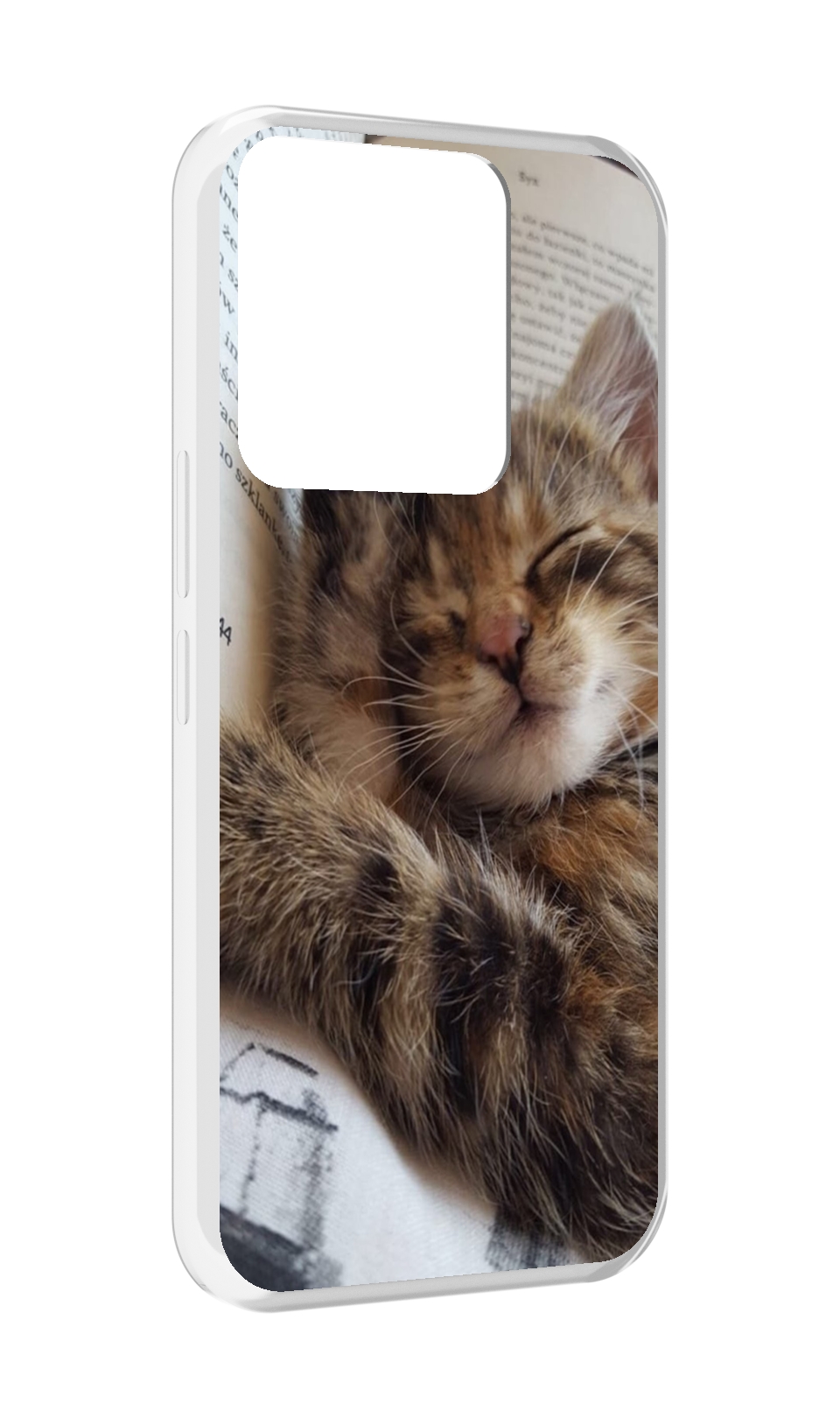 

Чехол MyPads Спящий-котенок для Tecno Spark Go 2022 / Tecno Spark 8C, Прозрачный, Tocco