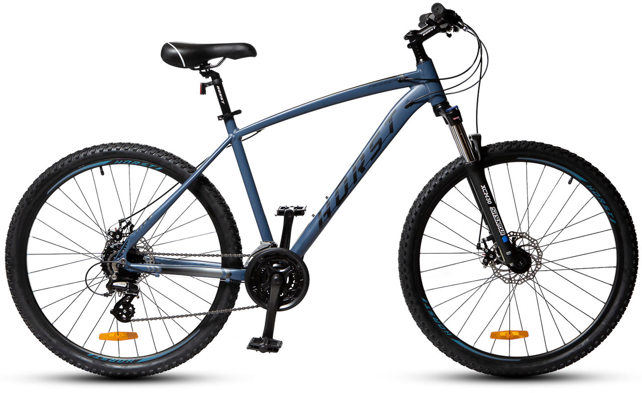 Горный велосипед Horst Messer 27.5 2023, рама 17, синий-черный