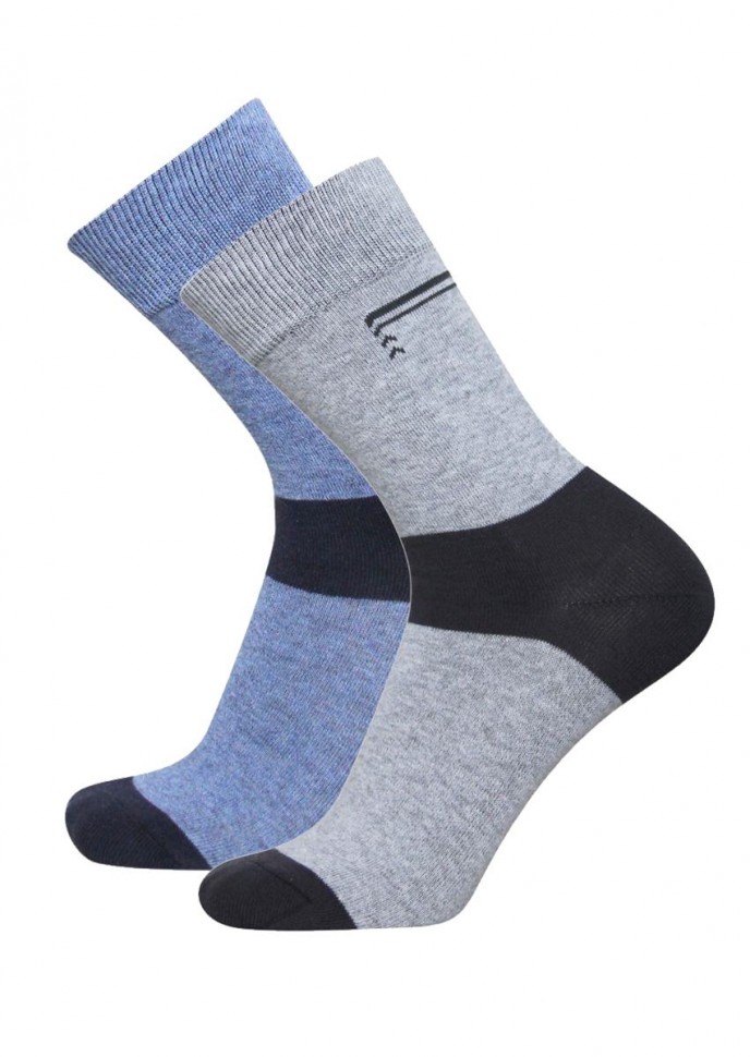 

Набор носков мужской Pantelemone Casual PN-138 синий; серый 27, Casual PN-138