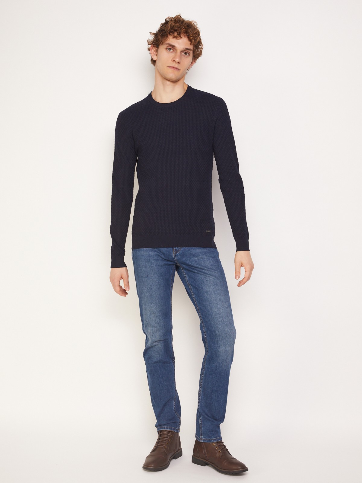 

Джемпер мужской 011336165513 Zolla синий 2XL, 011336165513
