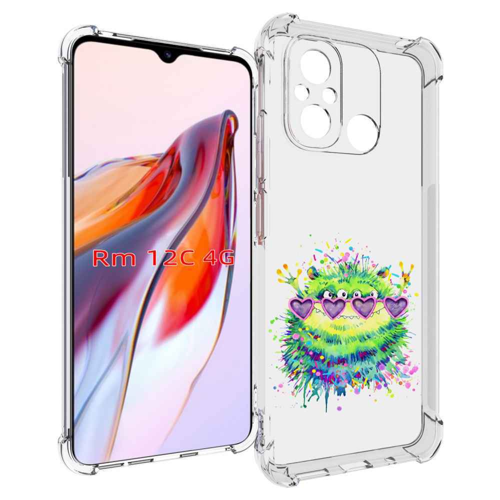 

Чехол MyPads Пушистый персонаж для Xiaomi Redmi 12C / Poco C55, Прозрачный, Tocco