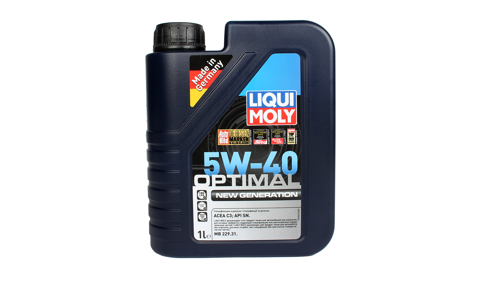 фото Моторное масло liqui moly optimal new generation 5w40 1 л