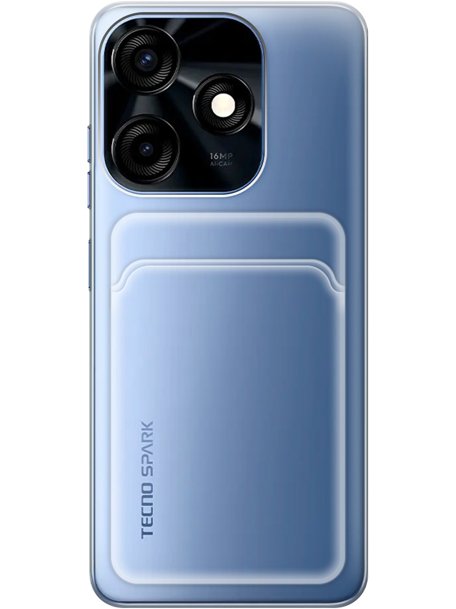 

Силиконовый чехол на Tecno Spark 10 / 10C прозрачный, 20011965