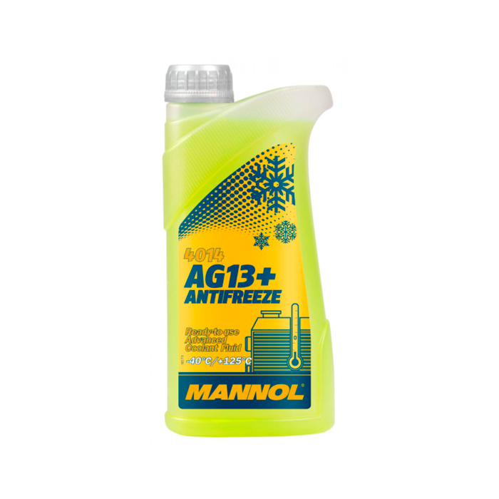 фото Антифриз mannol antifreeze advanced ag13+ желтый 40141, 1л