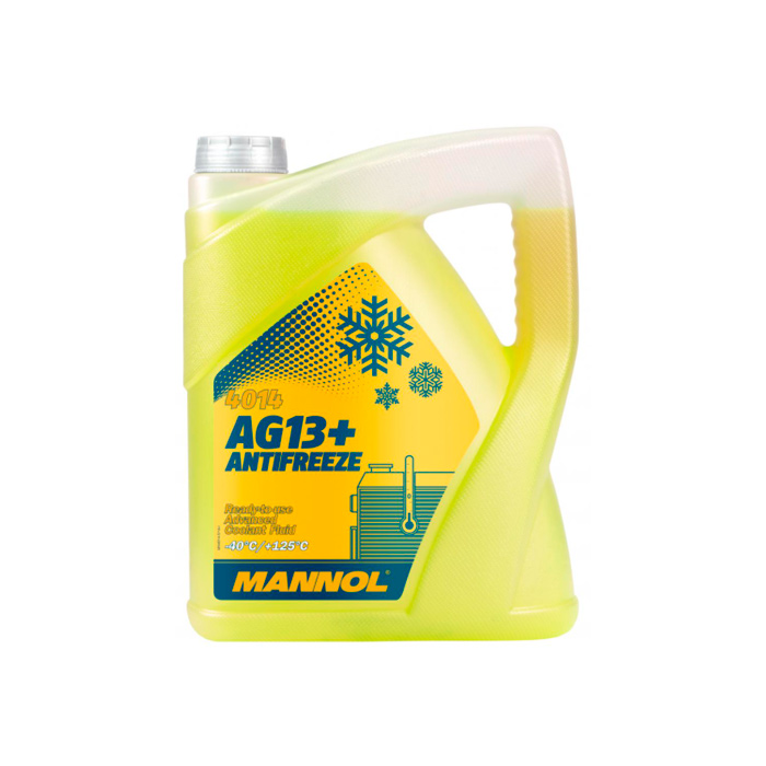 фото Антифриз mannol antifreeze advanced ag13+ желтый 40145, 5л