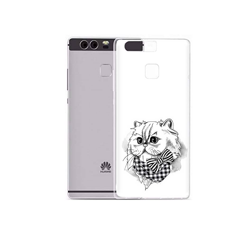 

Чехол MyPads Tocco для Huawei P9 Plus нарисованная красивая кошечка (PT31455.54.503), Прозрачный, Tocco