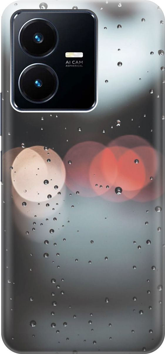 Силиконовый чехол на Vivo Y22 с эффектом блеска 