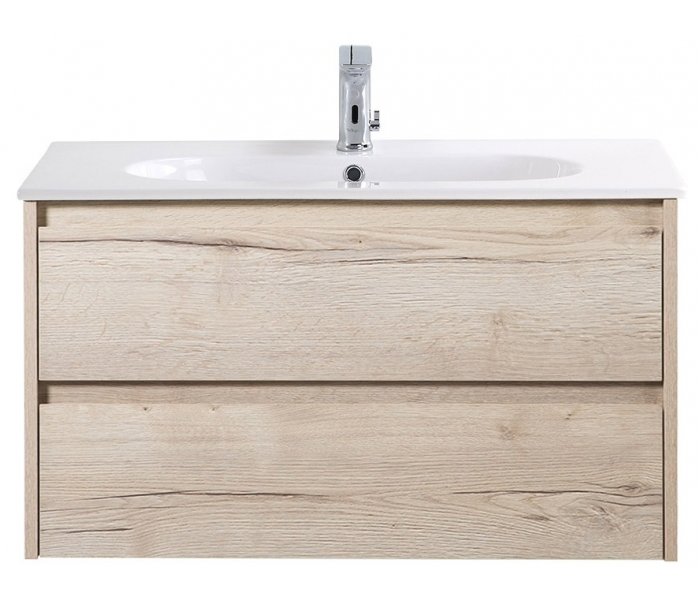 

Тумба с раковиной BelBagno Kraft 90-LOV-900 Rovere Galifax Bianco, Серый, Kraft