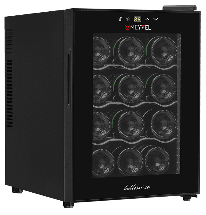 

Винный шкаф Meyvel MV12-TB1 черный, MV12-TB1