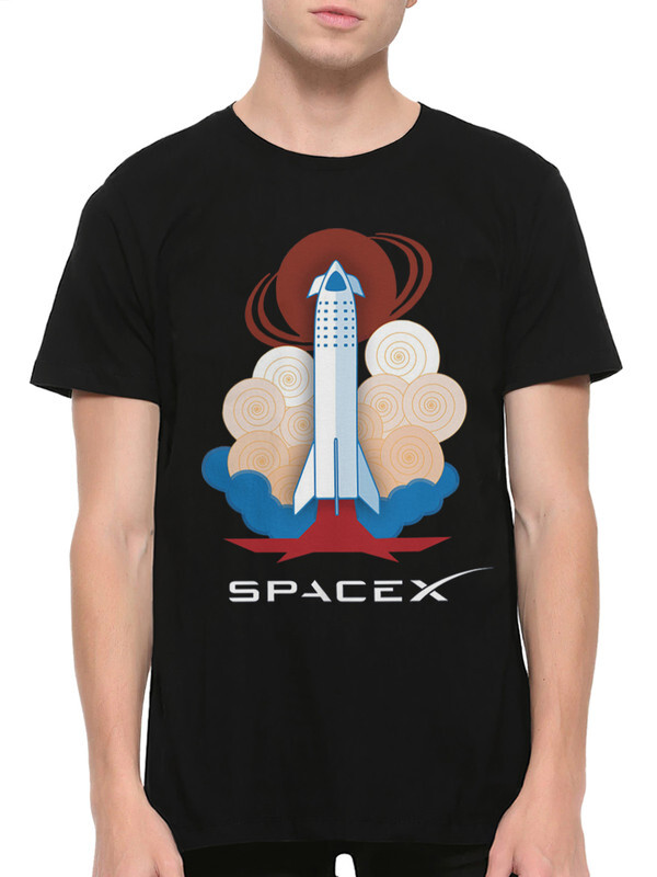 

Футболка мужская DreamShirts Studio Ракета SpaceX - Илон Маск SPA-305685b-2 черная M, Черный, Ракета SpaceX - Илон Маск SPA-305685b-2