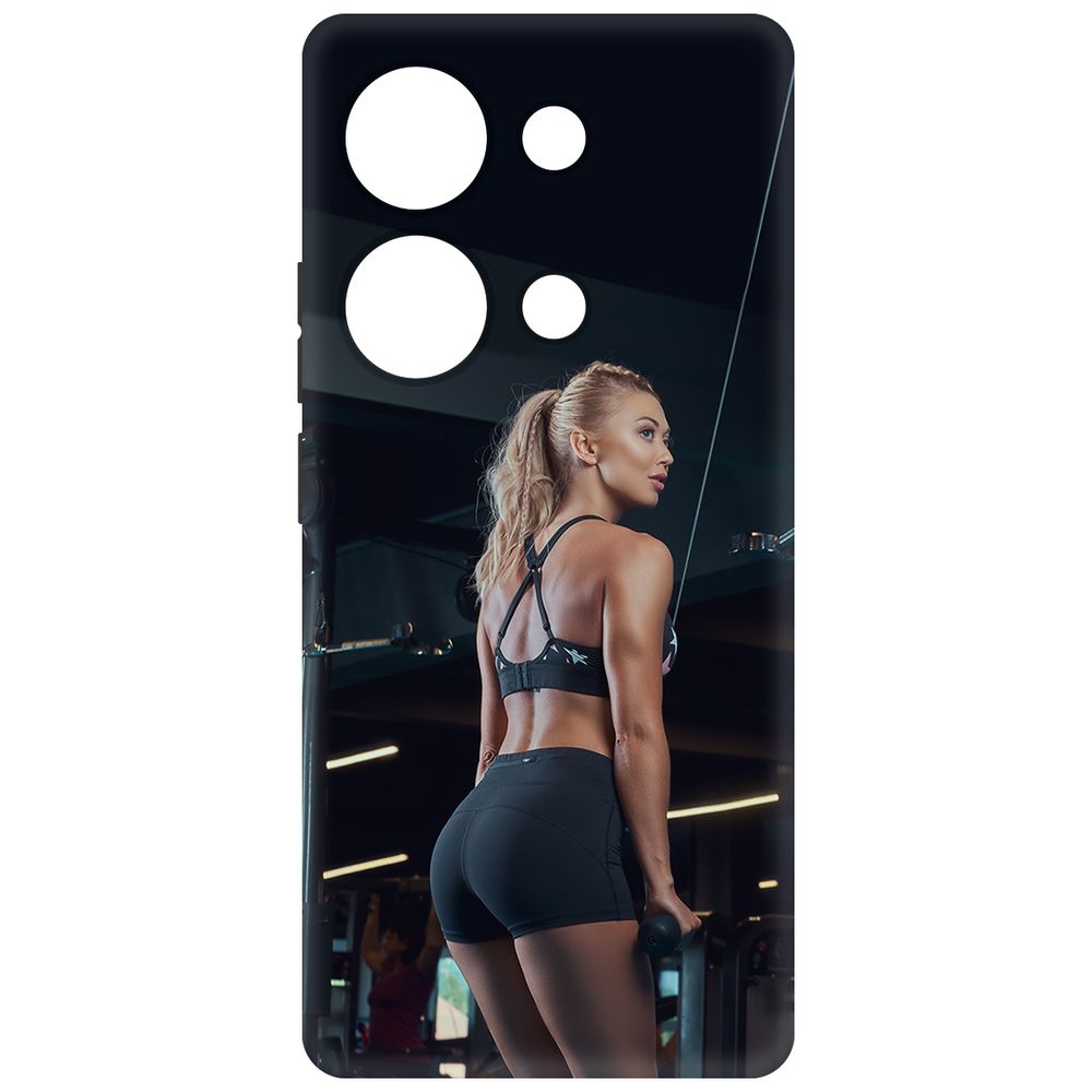 

Чехол-накладка Krutoff Soft Case Шорты женские для Xiaomi Redmi Note 13 Pro 4G черный