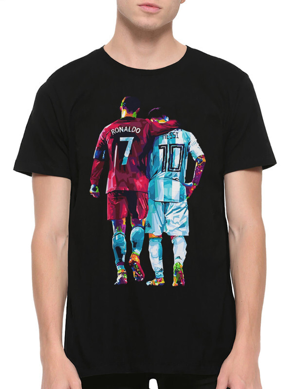 

Футболка мужская DreamShirts Studio Лионель Месси и Криштиану Роналду 2 черная XL, Черный, Лионель Месси и Криштиану Роналду 2