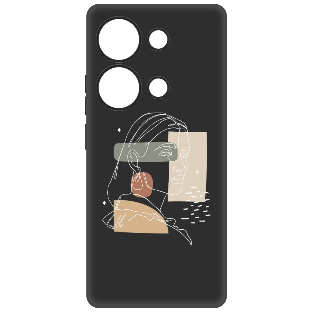 

Чехол-накладка Krutoff Soft Case Уверенность для Xiaomi Redmi Note 13 Pro 4G черный