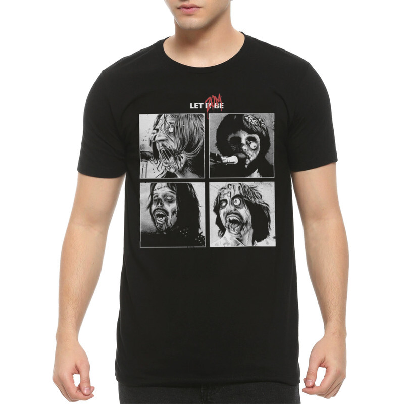 фото Футболка мужская dream shirts the beatles - let it zombie 716325222 черная s