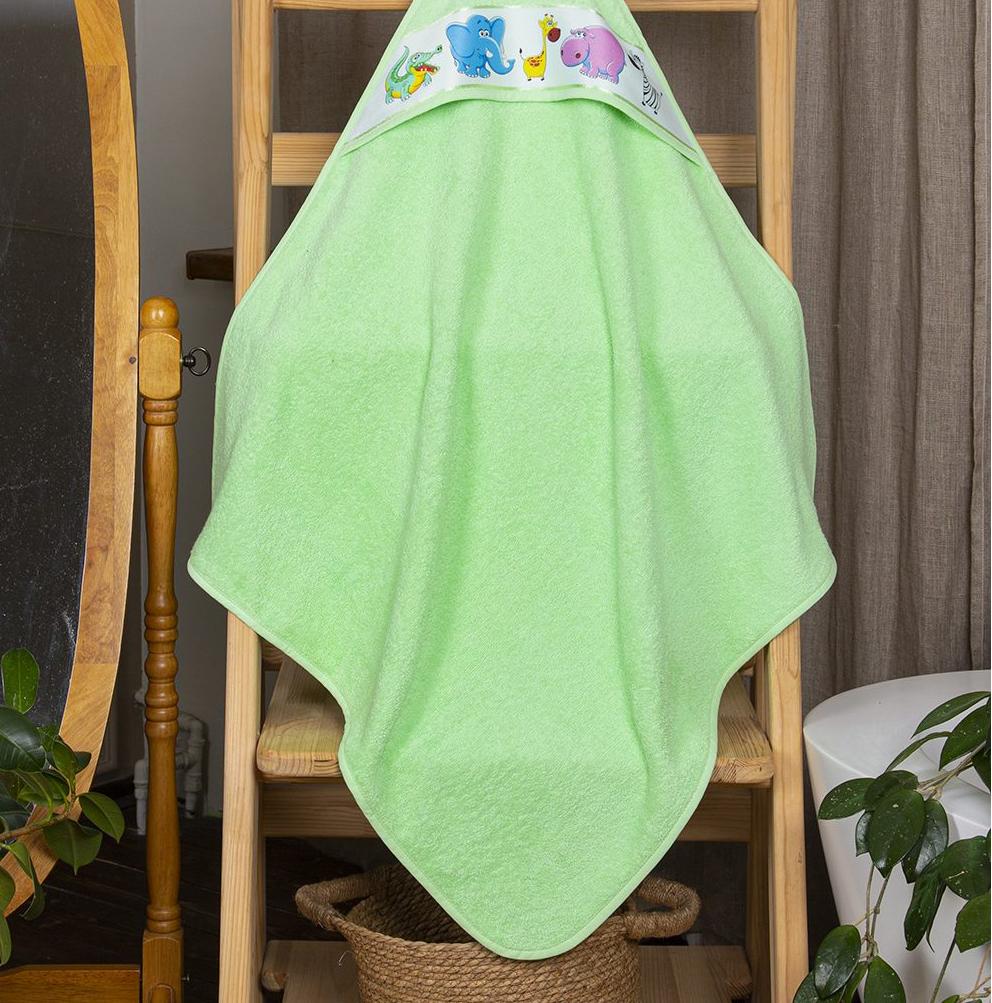 фото Детское полотенце "арт дизайн", "мойдодыр";зеленый, 50 х 70