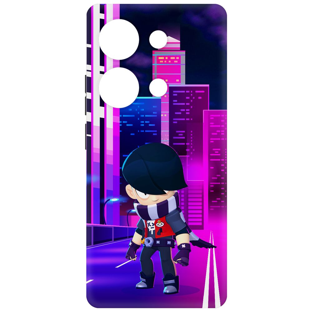 

Чехол-накладка Soft Case Brawl Stars - Эдгар для Xiaomi Redmi Note 13 Pro 4G черный
