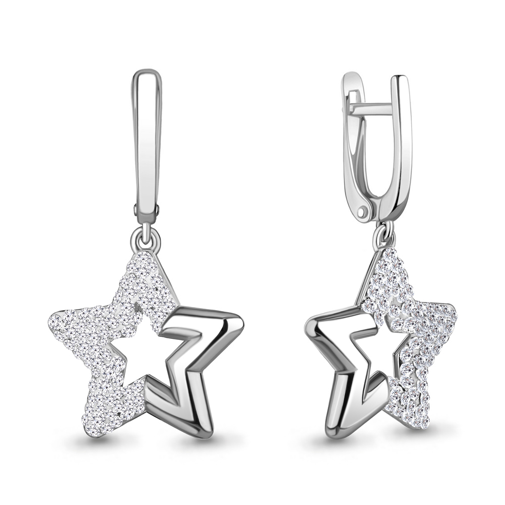 

Серьги подвески из серебра со стеклом Aquamarine 49528_925_р, 49528_925_р