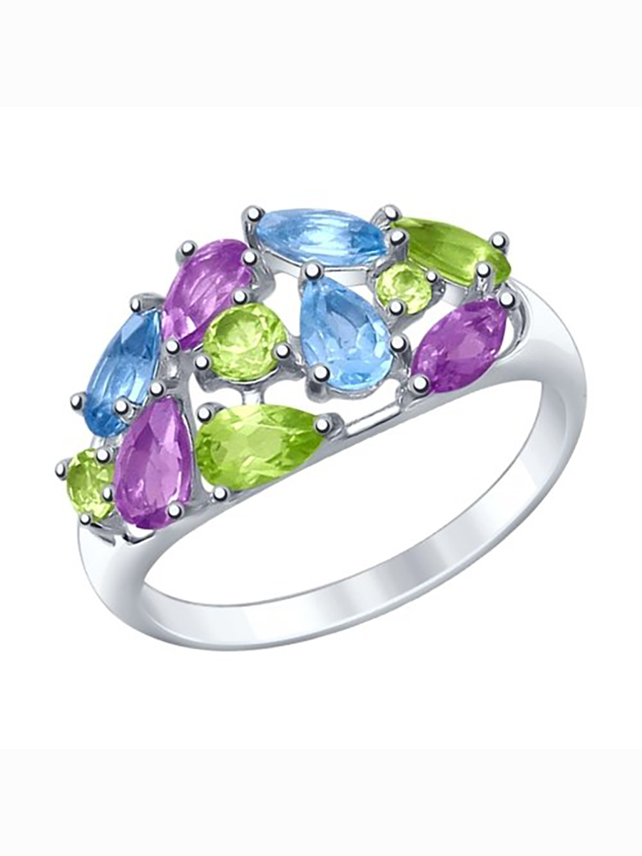 

Кольцо из серебра с топазом р. 16.5 Yahont 155985, 155985