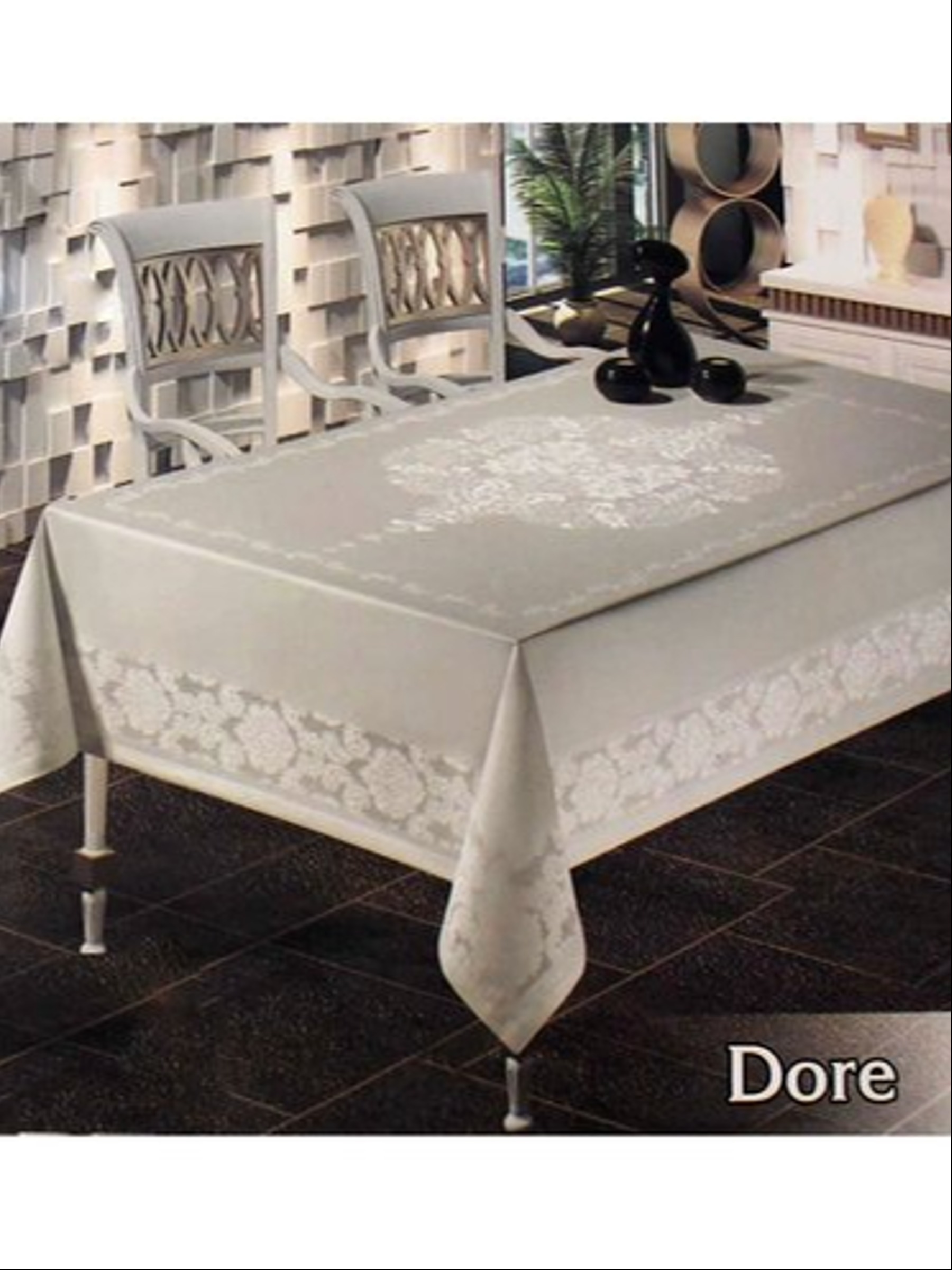 Скатерть EFOR DORE 160x220, кремовый