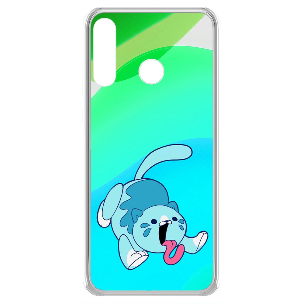 

Чехол-накладка Krutoff Clear Case Хаги Ваги - Конфетная Кошка для Honor 20E