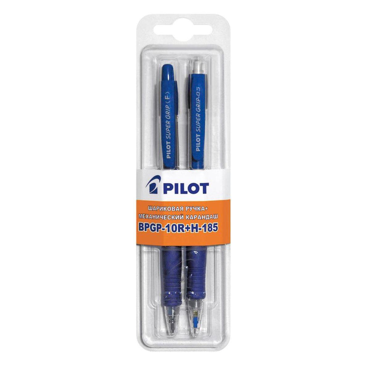 фото Набор ручек шариковых pilot, синяя, 0,5 мм, 1 шт. + механический карандаш, 1 шт.
