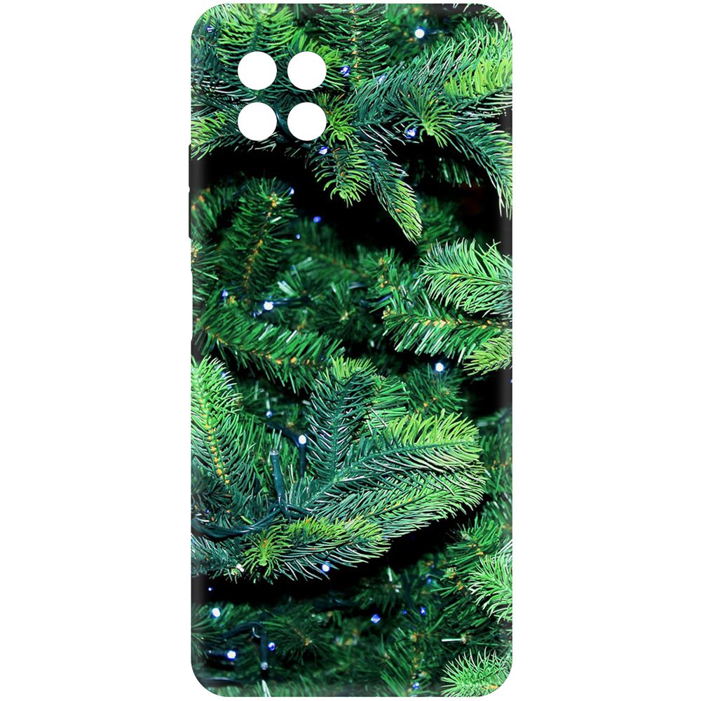 

Чехол-накладка Krutoff Soft Case Еловые лапки для Itel S23 черный