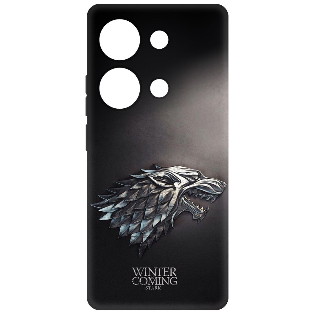 

Чехол-накладка Case Игра Престолов. Зима Близко для Xiaomi Redmi Note 13 Pro 4G черный