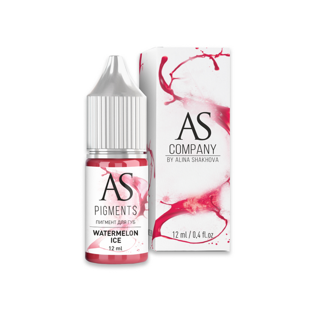 

Пигмент AS Company Watermelon ice Арбузный лед для татуажа губ, AS pigments для губ