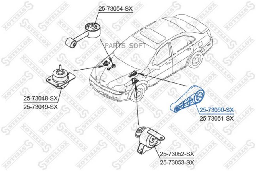 

STELLOX Опора двигателя STELLOX 2573050sx