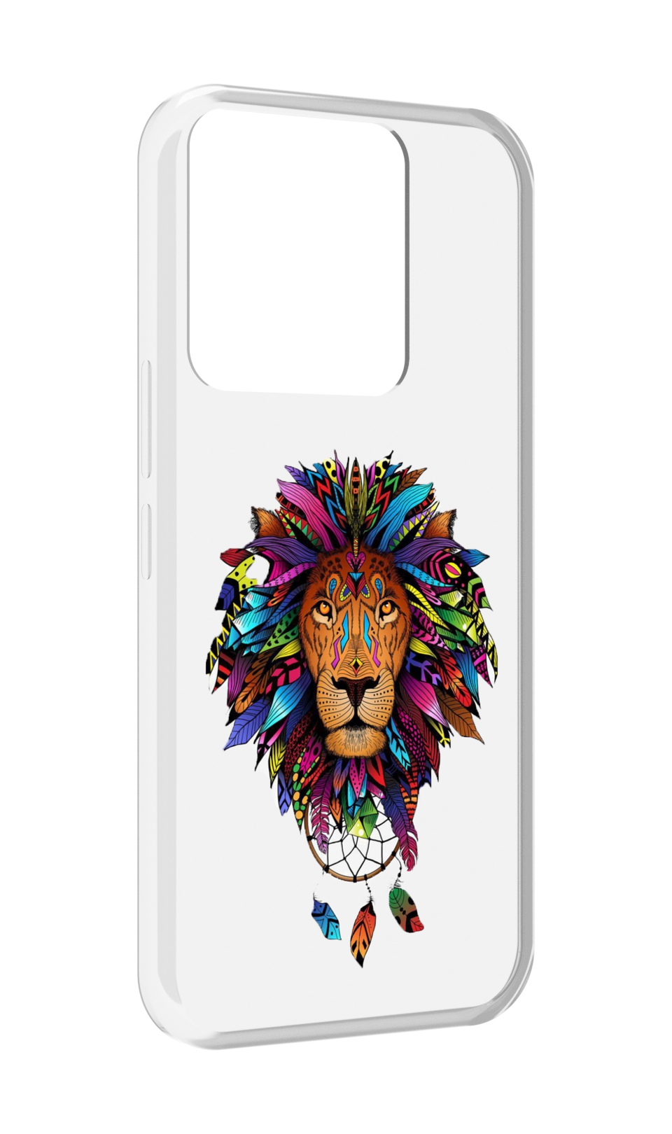 

Чехол MyPads Тотемный Лев для Tecno Spark Go 2022 / Tecno Spark 8C, Прозрачный, Tocco