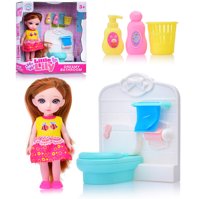 

Кукла OUBAOLOON 69003 "Dreamy bathroom" с аксессуарами, в коробке
