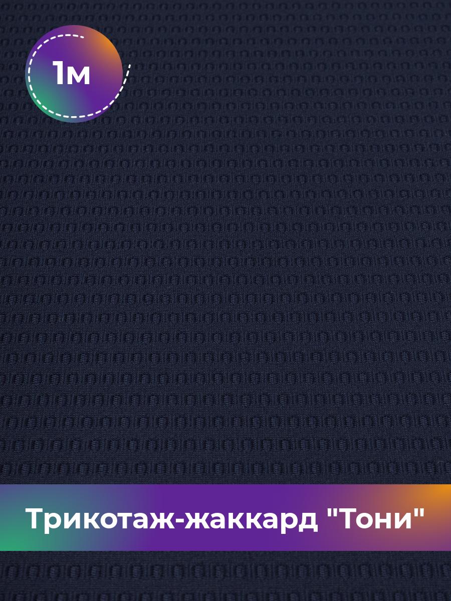 

Ткань Трикотаж-жаккард Тони Shilla, отрез 1 м * 160 см синий 1_21736.002, 18083435