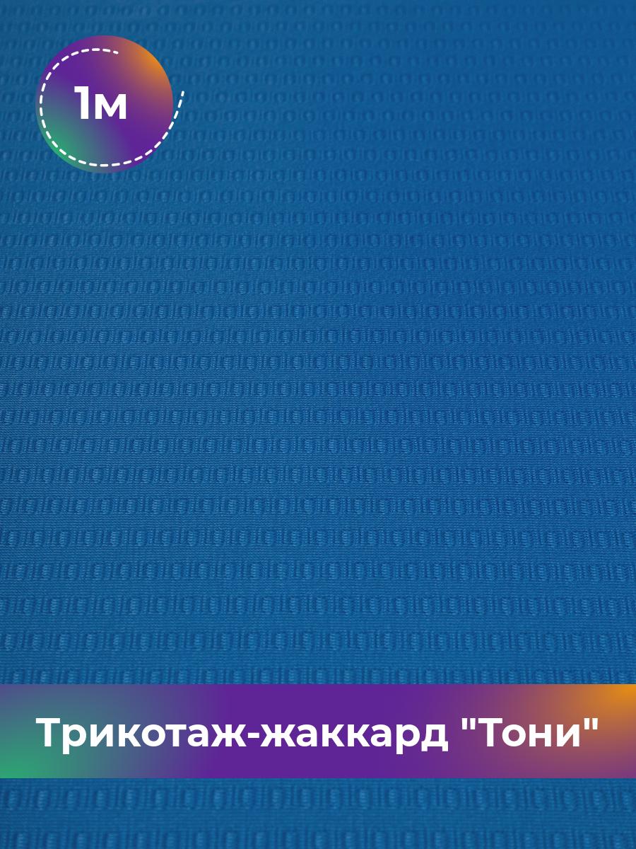 

Ткань Трикотаж-жаккард Тони Shilla, отрез 1 м * 160 см, Синий, 18083435