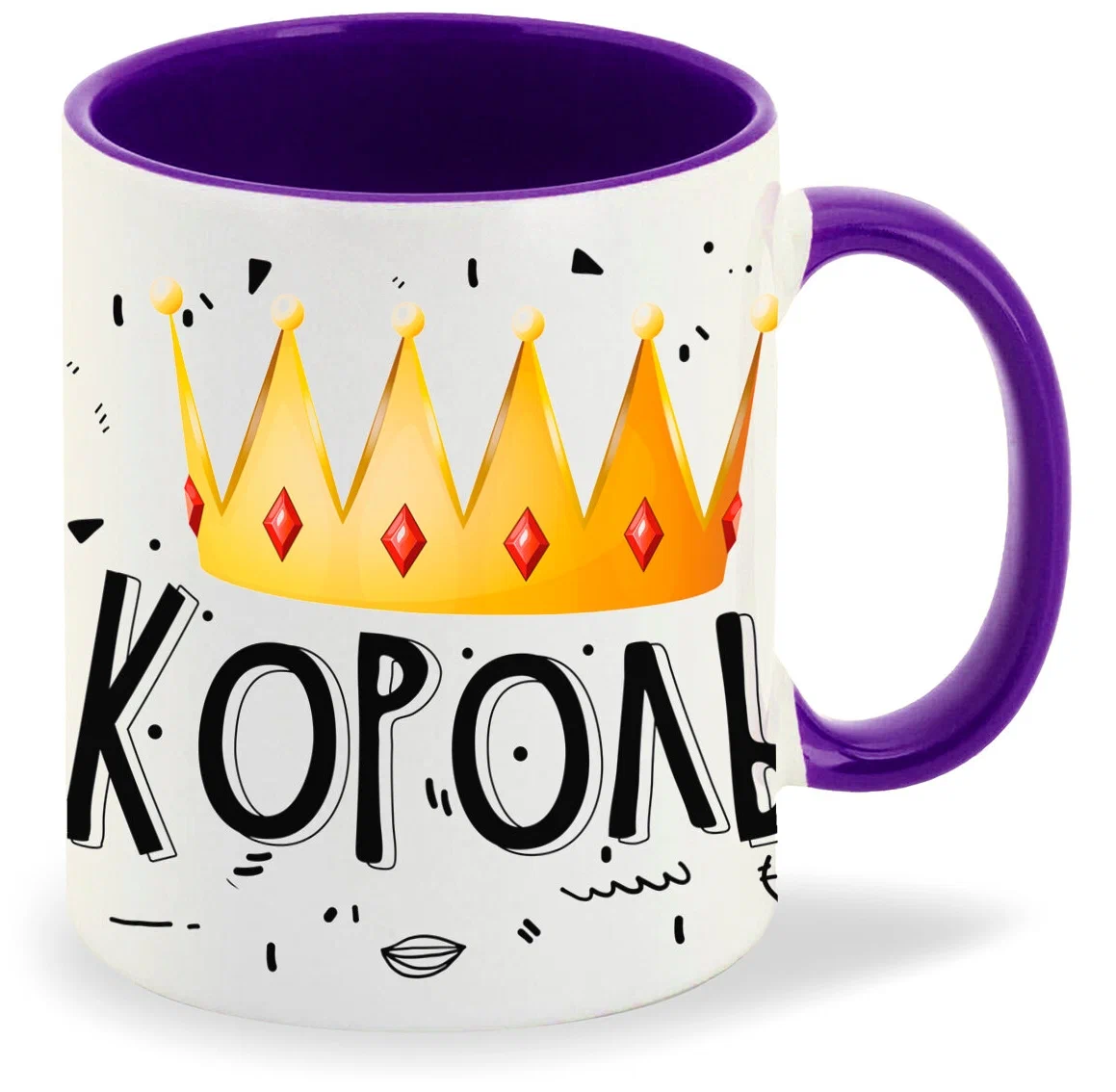 

Кружка CoolPodarok Король ее сердца