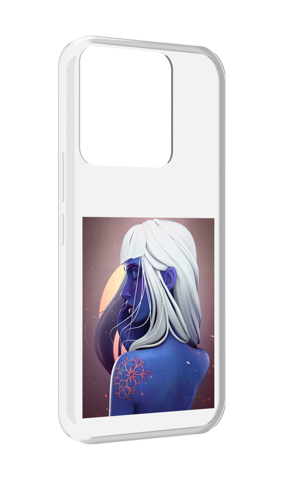 

Чехол MyPads аватар-с-цветком для Tecno Spark Go 2022 / Tecno Spark 8C, Прозрачный, Tocco