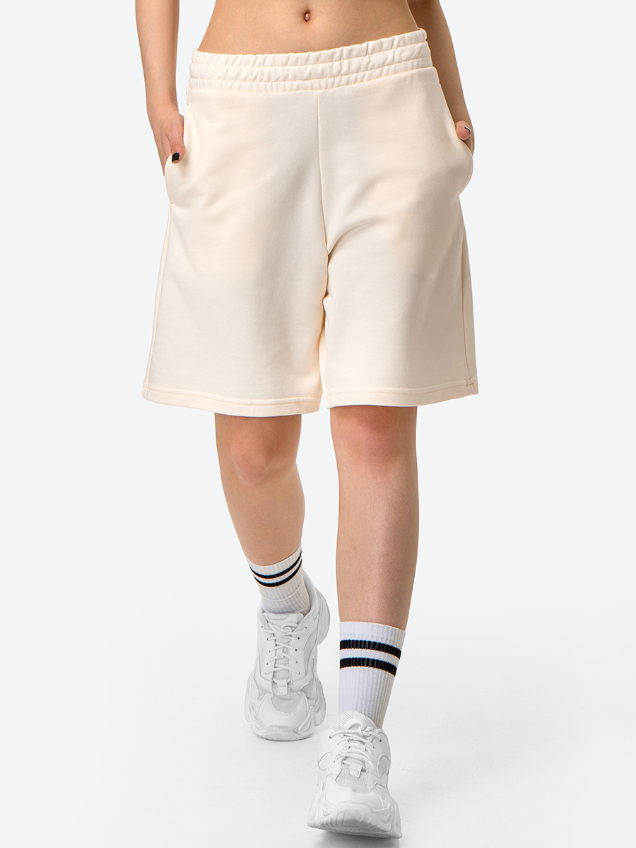 Шорты бермуды женские HappyFox HF4411 белые 48 RU
