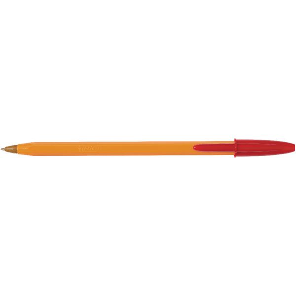 

Ручка шариковая одноразовая Bic Orange Fine цвет чернил красный