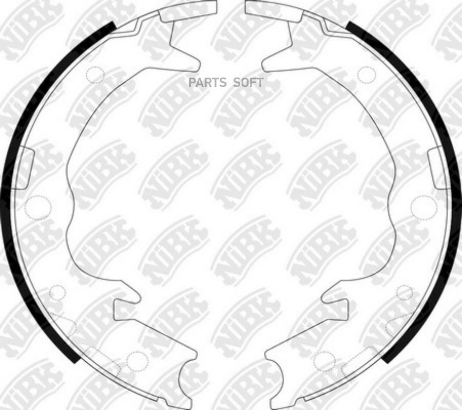

Тормозные колодки NiBK барбанные для Honda Accord 2003-2008 FN0570
