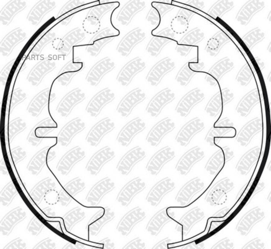 

Тормозные колодки NiBK барабанные fn0669
