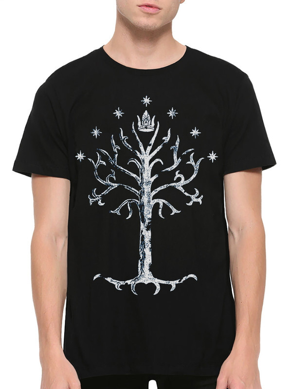 

Футболка мужская Dream Shirts Властелин Колец - Древо Гондора черная XS, Властелин Колец - Древо Гондора