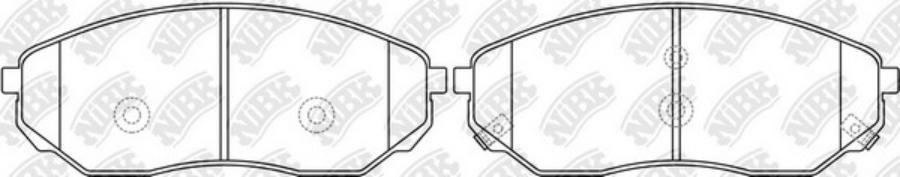

Тормозные колодки NiBK передние для Kia Sorento 2006-2009 pn0441